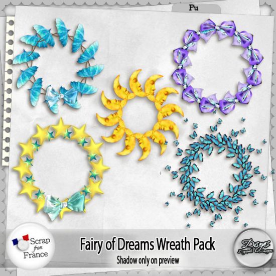 FAIRY OF DREAMS WREATH PACK - FULL SIZE - Click Image to Close