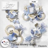 Those snowy days clusters by Jessica art-design