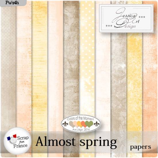 Almost spring papers by Jessica art-design