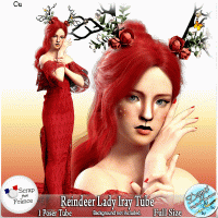 REINDEER LADY IRAY POSER TUBE CU - FS by Disyas