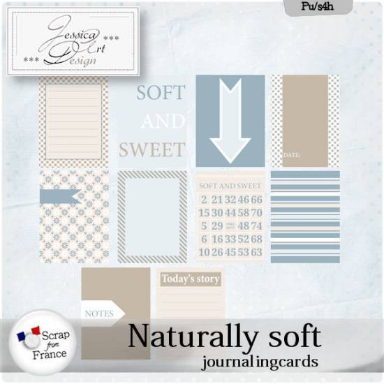 Naturally soft journalingcards by Jessica art-design