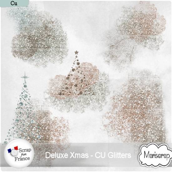 Deluxe Xmas - CU glitters by Mariscrap