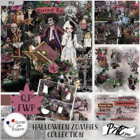 Halloween Zombies - Collection by Pat Scrap
