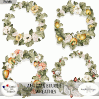 Autumn bouquet wreathes by VanillaM Designs