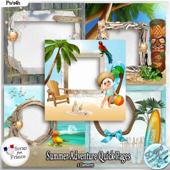 SUMMER ADVENTURE QUICK PAGES - FULL SIZE