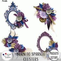 Born to Sparkle Clusters by Mystery Scraps