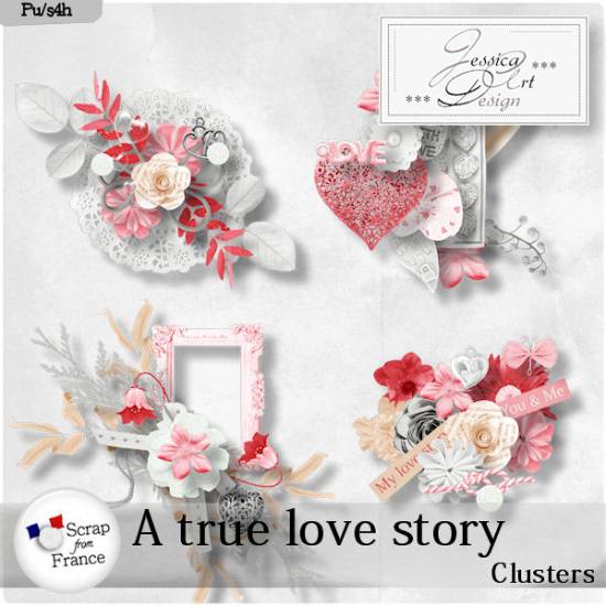A true love story clusters by Jessica art-design