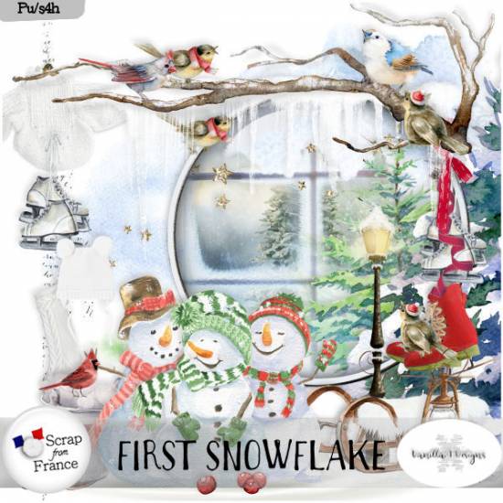 First snowflake by VanillaM Designs