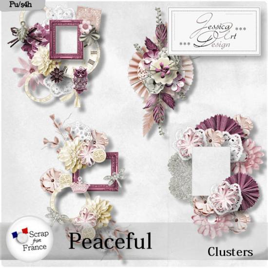 Peaceful clusters by Jessica art-design