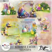 Colorful Easter - Clusters by Pat Scrap