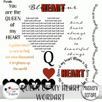 Queen of my Heart Wordart by Mystery Scraps