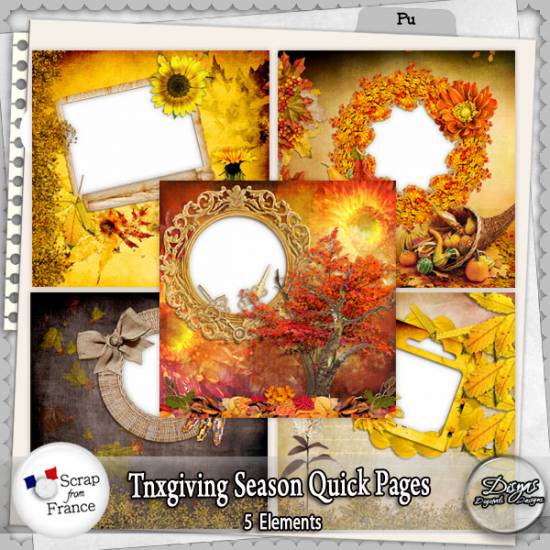 THANKSGIVING SEASON QUICK PAGE PACK - FULL SIZE