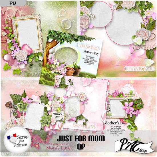Just for Mom - QP by Pat Scrap