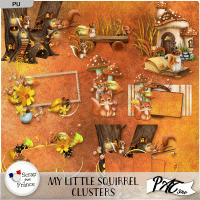 My little Squirrel - Clusters by Pat Scrap