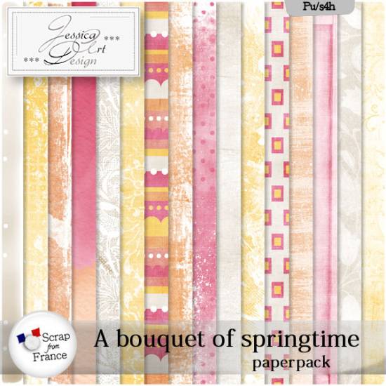 a bouquet of springtime paperpack by Jessica art-design