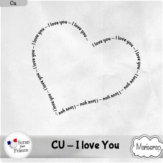 CU - I love you - Freebie de Mariscrap - Click Image to Close
