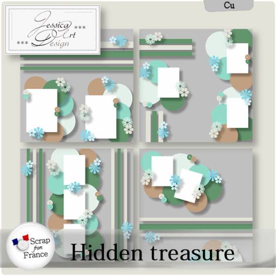 Hidden treasure templates by Jessica art-design