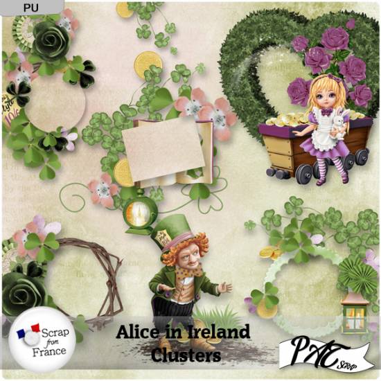 Alice in Ireland - Clusters by Pat Scrap