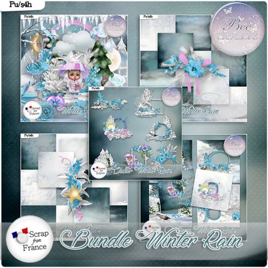 Winter Rain Bundle (PU/S4H) by Bee Creation - Click Image to Close