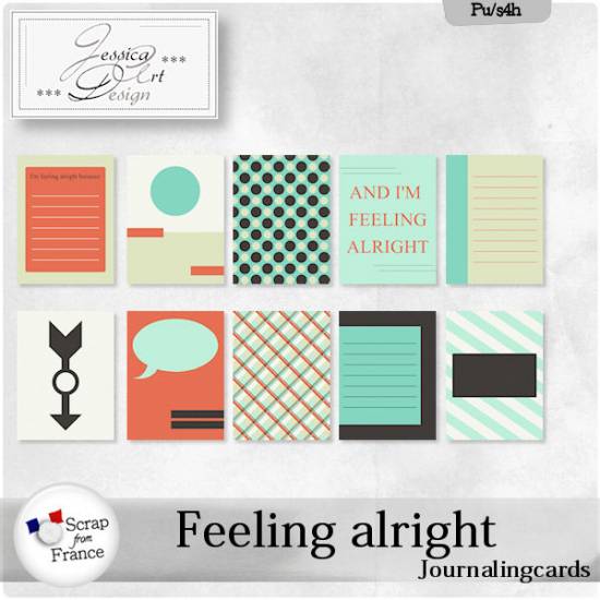 Feeling alright journalingcards by Jessica art-design