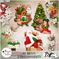 Be Merry - Embellishments by Pat Scrap