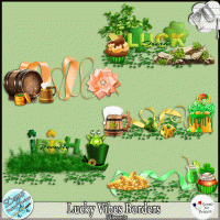 LUCKY VIBES BORDERS - FULL SIZE by Disyas
