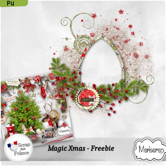 Magic Xmas - Freebie by Mariscrap - Click Image to Close