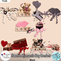 SWEET & ROMANTIC DAY BORDERS - FS by Disyas Designs