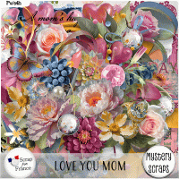 Love you mom kit by Mystery Scraps