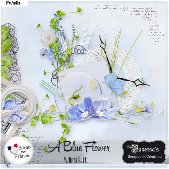 VC - A Blue Flower { Mini Kit }