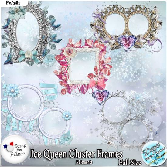 ICE QUEEN CLUSTER FRAMES - FULL SIZE