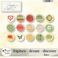 Explore - dream - discover flairs by Jessica art-design