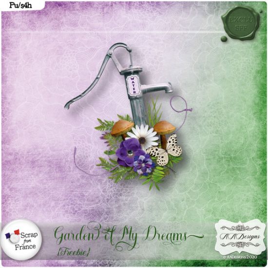 Garden of My Dreams Freebie by AADesigns - Click Image to Close