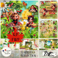 Ladybugs - Collection by Pat Scrap