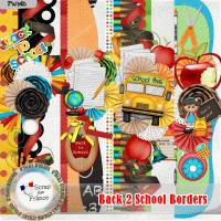 Back 2 School Borders By Crystals Creations