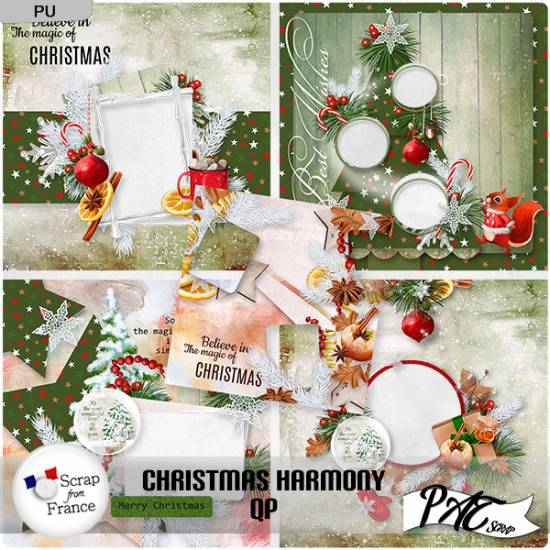 Christmas Harmony - QP by Pat Scrap