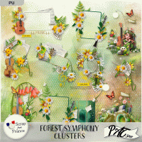 Forest Symphony - Clusters by Pat Scrap