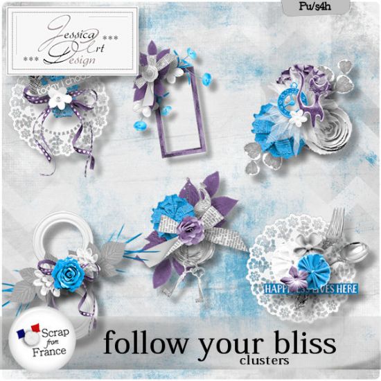 Follow your bliss clusters by Jessica art-design - Click Image to Close
