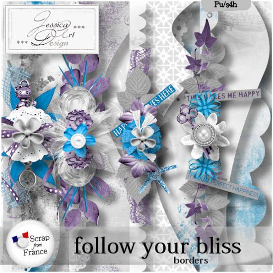 Follow your bliss borders by Jessica art-design