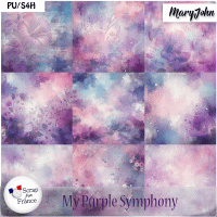 My Purple Symphony Papers by MaryJohn