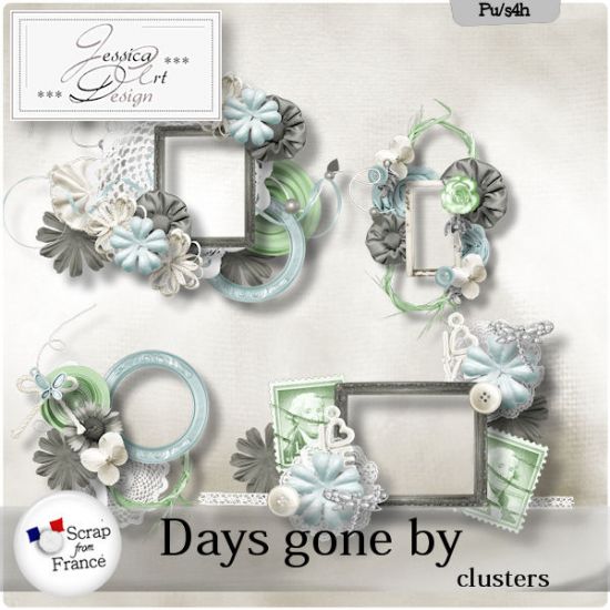 Days gone by clusters by Jessica art-design - Click Image to Close
