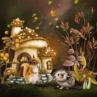 Cute Hedgehogs - Mini-Kit by Pat Scrap (PU)