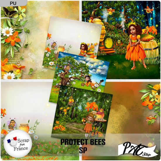 Protect Bees - SP by Pat Scrap - Click Image to Close