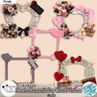 SWEET & ROMANTIC DAY CLUSTER FRAMES - FS by Disyas Designs