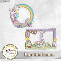 Easter Cuties Cluster Frames by Crystal's Creations