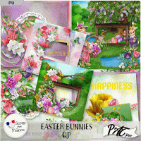 Easter Bunnies - QP by Pat Scrap