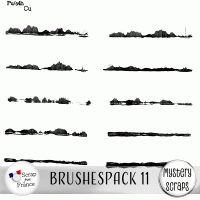 Brushespack 11 CU/PU by Mystery Scraps