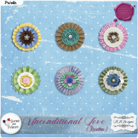 Unconditional Love Rosettes by AADesigns