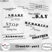 CU Word Art - Pack 2 de Mariscrap