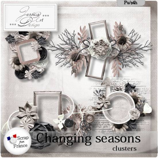 Changing seasons clusters by Jessica art-design